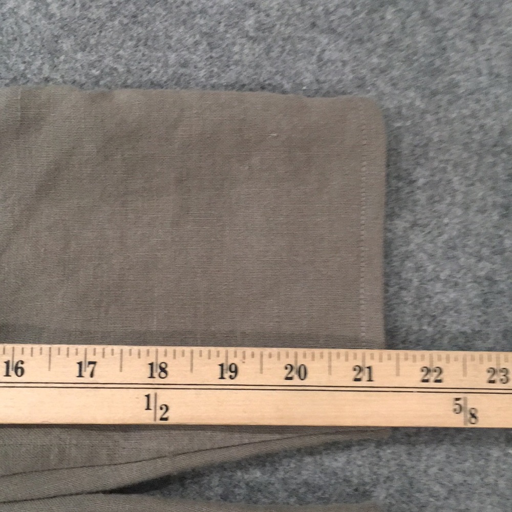 Overalls 100% Linen Baby 6M Green Designer Minimalist Unisex Mom and Pop’s Kids - Picture 9 of 9
